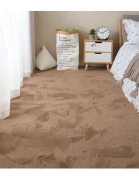 Camel Faux Rabbit Fur Rug - Image 5
