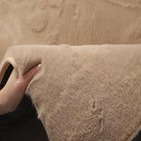 Camel Faux Rabbit Fur Rug - Image 7