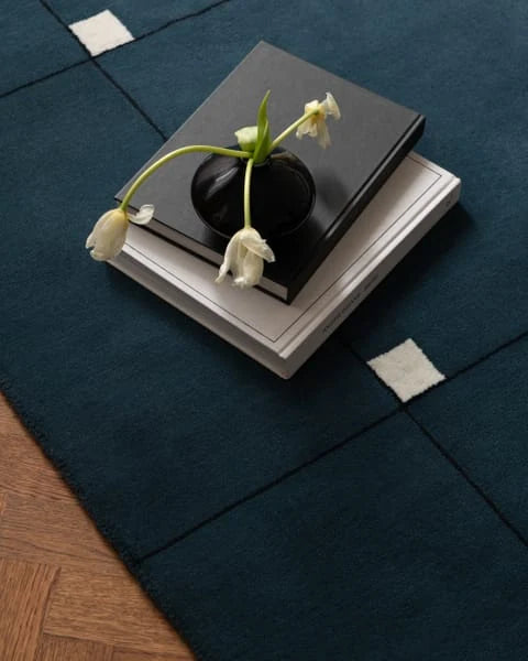 Canvas Geometric Hand-Tufted Wool Rug - Image 1