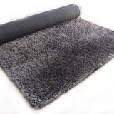 Canvas Grey Solid Plush Shag Rug - Image 3
