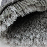 Canvas Grey Solid Plush Shag Rug - Image 7