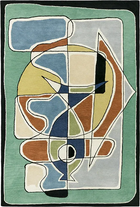 Caprice Abstract Hand-Tufted Wool Rug - Image 2