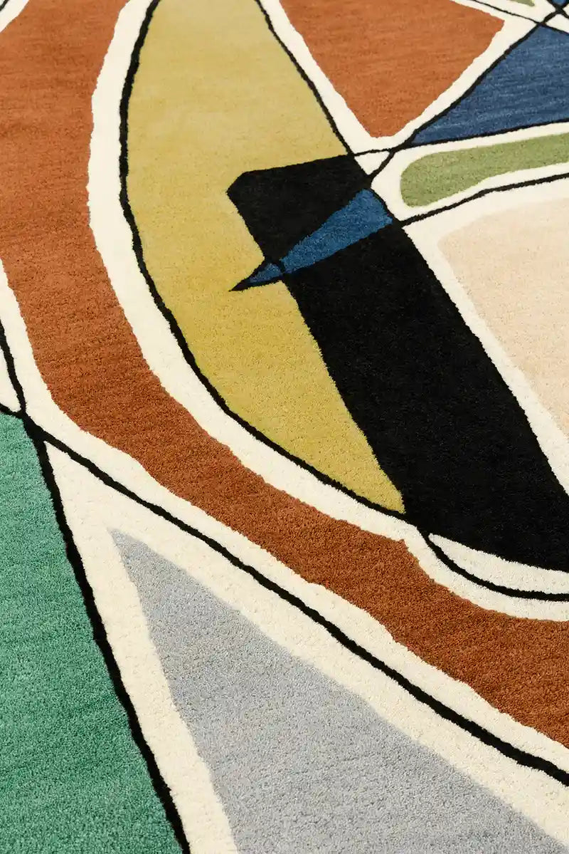 Caprice Abstract Hand-Tufted Wool Rug - Image 3