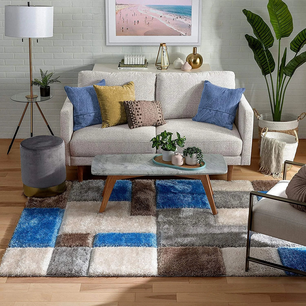 Carlo D Plush Shag Rug - Image 6