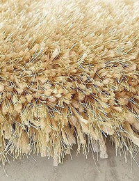 Casper Cream Solid Plush Shag Rug - Image 3