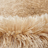 Casper Cream Solid Plush Shag Rug - Image 4
