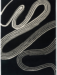 Caviar Abstract Hand-Tufted Wool Rug - Image 1