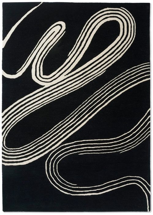 Caviar Abstract Hand-Tufted Wool Rug - Image 1