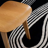 Caviar Abstract Hand-Tufted Wool Rug - Image 2