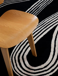 Caviar Abstract Hand-Tufted Wool Rug - Image 2