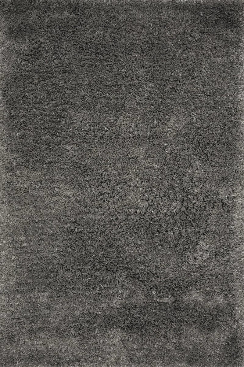Charcoal Solid Plush Shag Rug - Image 2