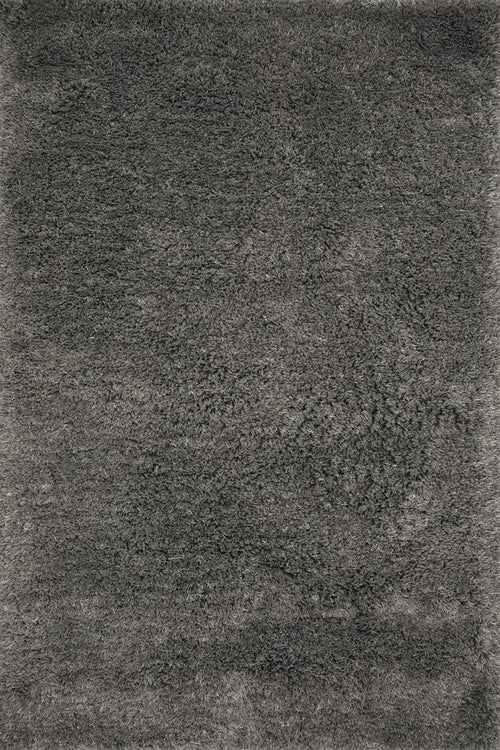 Charcoal Solid Plush Shag Rug - Image 2