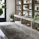 Charcoal Solid Plush Shag Rug - Image 3