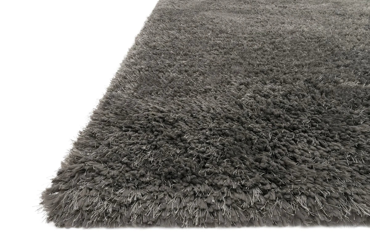 Charcoal Solid Plush Shag Rug - Image 4