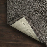 Charcoal Solid Plush Shag Rug - Image 5