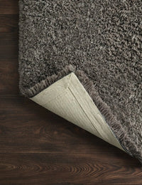 Charcoal Solid Plush Shag Rug - Image 5