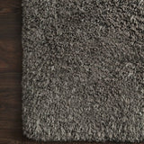 Charcoal Solid Plush Shag Rug - Image 6
