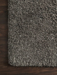 Charcoal Solid Plush Shag Rug - Image 6