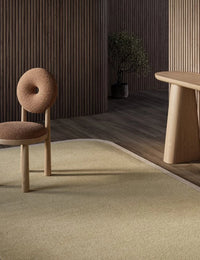 Charlston Beige Irregular Hand-Tufted Wool Rug - Image 1