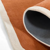 Charlston Copper Irregular Hand-Tufted Wool Rug - Image 3