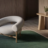 Charlston Green Irregular Hand-Tufted Wool Rug - Image 1