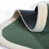 Charlston Green Irregular Hand-Tufted Wool Rug - Image 3