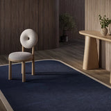 Charlston Navy Irregular Hand-Tufted Wool Rug - Image 1