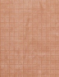 Check Blush Geometric Hand-Tufted Wool Rug - Image 2
