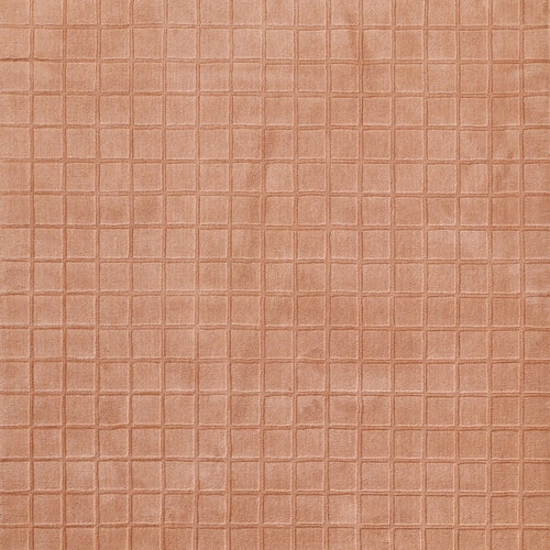 Check Blush Geometric Hand-Tufted Wool Rug - Image 2