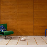 Check Bronze Yellow Geometric Hand-Tufted Wool Rug - Image 1