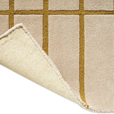 Check Bronze Yellow Geometric Hand-Tufted Wool Rug - Image 5