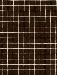 Check Windowpane Brown Geometric Hand-Tufted Wool Rug - Image 2