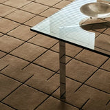 Chestnut Geometric Hand-Tufted Wool Rug - Image 2