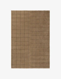 Chestnut Geometric Hand-Tufted Wool Rug - Image 4