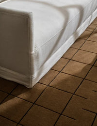 Chestnut Geometric Hand-Tufted Wool Rug - Image 5