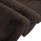 Chocolate Faux Rabbit Fur Rug - Image 2