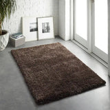 Chocolate Solid Plush Shag Rug - Image 4
