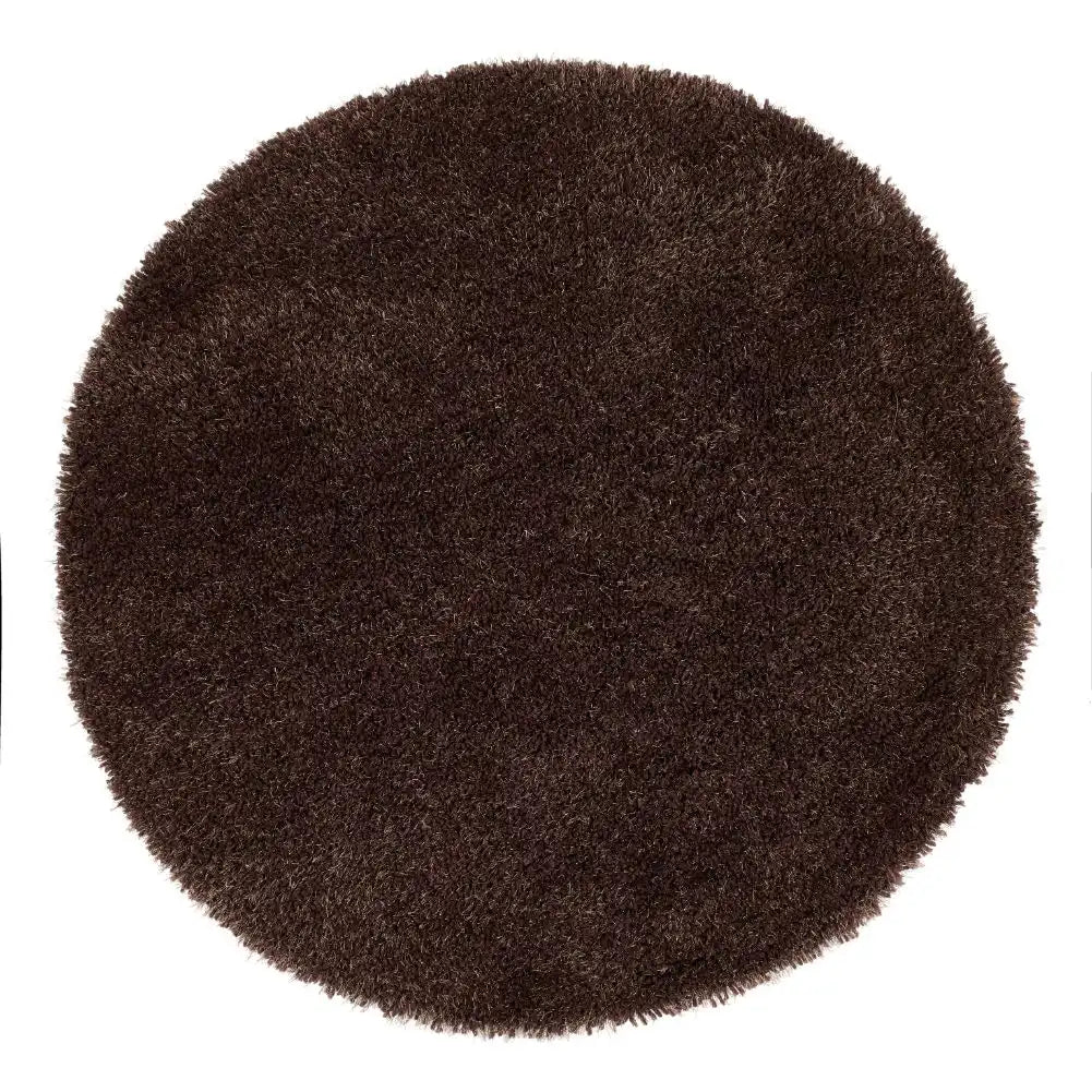 Chocolate Solid Plush Shag Rug - Image 5