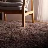 Chocolate Solid Plush Shag Rug - Image 6