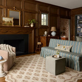 Christmas Ivory, Natural Floral Hand-Tufted Wool Rug - Image 1