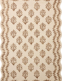 Christmas Ivory, Natural Floral Hand-Tufted Wool Rug - Image 2