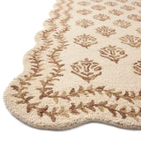 Christmas Ivory, Natural Floral Hand-Tufted Wool Rug - Image 4