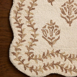 Christmas Ivory, Natural Floral Hand-Tufted Wool Rug - Image 5