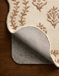 Christmas Ivory, Natural Floral Hand-Tufted Wool Rug - Image 6