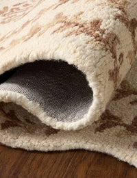 Christmas Ivory, Natural Floral Hand-Tufted Wool Rug - Image 7