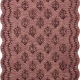 Christmas Plum, Dark Plum Floral Hand-Tufted Wool Rug - Image 2