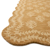 Christmas Wheat, Ivory Floral Hand-Tufted Wool Rug - Image 4