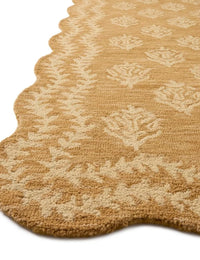 Christmas Wheat, Ivory Floral Hand-Tufted Wool Rug - Image 4