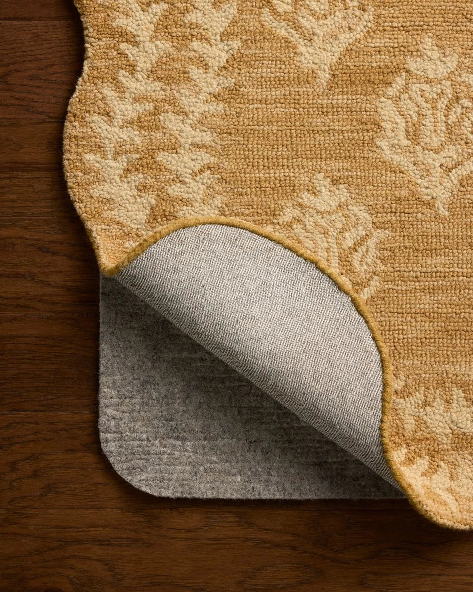 Christmas Wheat, Ivory Floral Hand-Tufted Wool Rug - Image 6