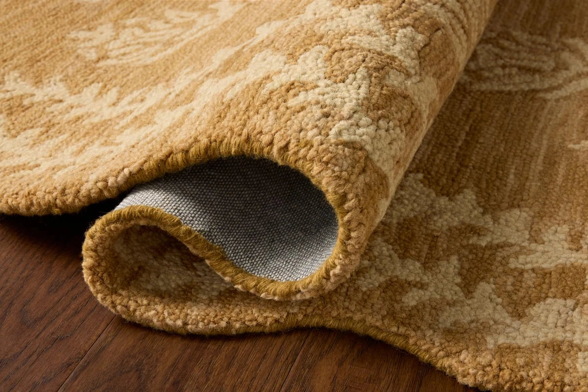 Christmas Wheat, Ivory Floral Hand-Tufted Wool Rug - Image 7